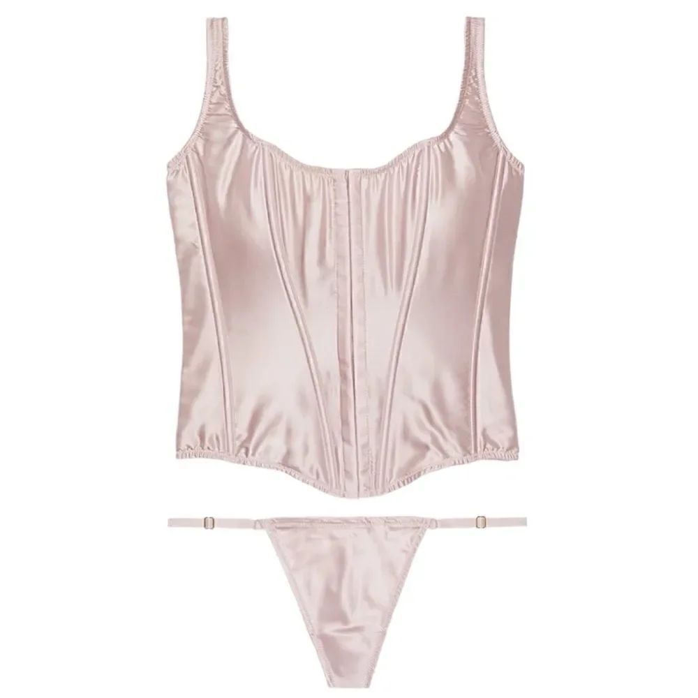 Victoria’s Secret Very Sexy The Classic Silk Corset Set in the Size XLarge